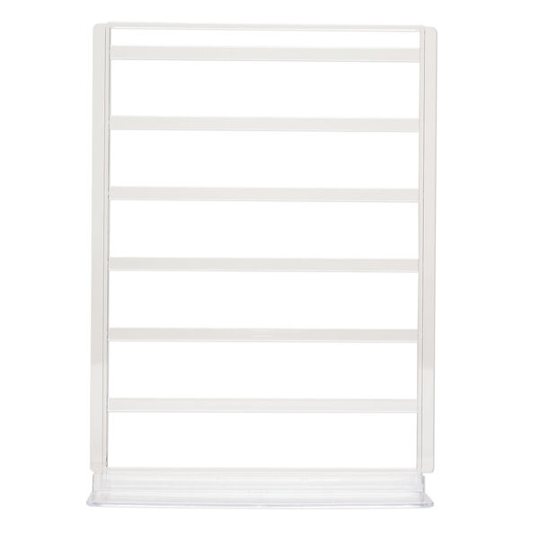 Display, earring and chain, acrylic, clear, 14-1/2 x 10-3/4 x 4-1/2 inches. Sold per pkg of 3. image number 0