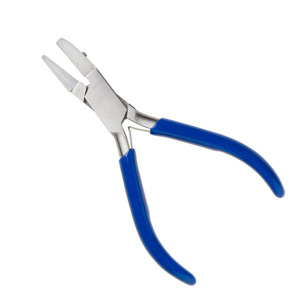 Pliers, EUROTOOL®, looping, stainless steel / rubber / nylon, 5 inches. Sold individually. image number 0