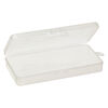 Organizer box, plastic, clear, 1-cell, 7x3-3/4 x1 inch. Sold per pkg of 2. image number 1