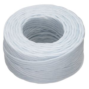 Thread, Hemptique®, polyester, pkg/25 yards, light blue, 1mm smooth.
