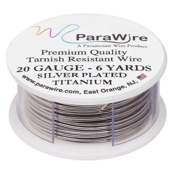 Wire, ParaWire™, titanium-finished copper, round, 20 gauge. Sold per 6-yard spool. image number 0