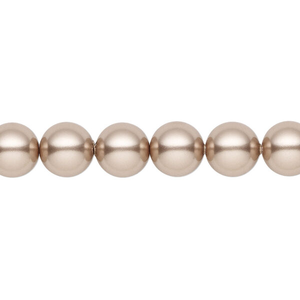 Pearl 50pk bronze, Crystal Passions® 8mm round 5810 image number 0
