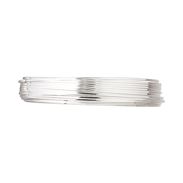 Wire, sterling silver, full-hard, square, 24 gauge. Sold per pkg of 5 feet. image number 0