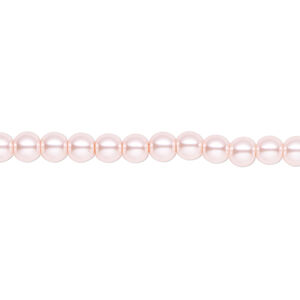Pearl 2pk rosaline, Celestial Crystal® 4mm round 15.5-16 inch