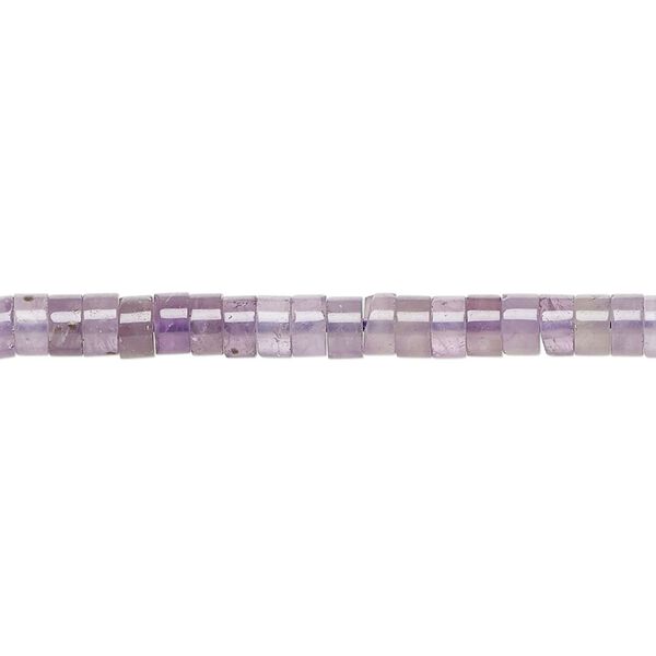 Banded amethyst 1pkg1, heishi bead natural 15.5-16 inch 4x1.5mm-4x2.5mm image number 0
