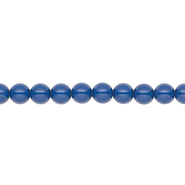Pearl 500pk navy blue, Preciosa Czech crystal 5mm round image number 0