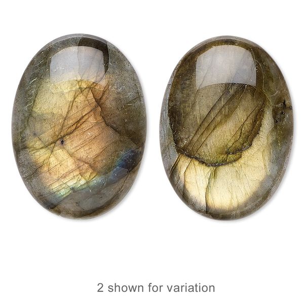 Labradorite 1pkg1, calibrated oval cab natural 30x22mm image number 0