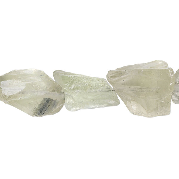 Green quartz 1pkg5, rough nugget bead natural medium image number 0