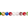 Bead 1pk 32 facets opaque to transparent mixed colors, Celestial Crystal&reg; 6mm round 15.5-16 inch image number 0