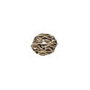 Bead 1pkg1 brass, 12x10mm-13x11mm wire rondelle, antiqued JBB Findings image number 0