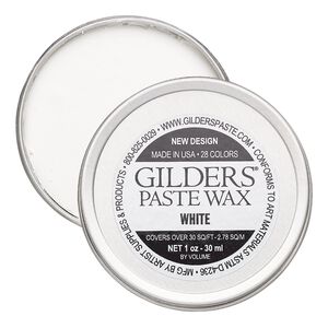 Wax paste, Gilders Paste®, pkg/1-ounce tin, white.