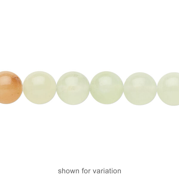 Multi-gemstone / glass 1pkg1, round bead 15.5-16 inch 8mm image number 1