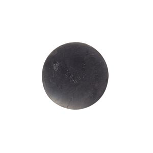 Shungite 1pkg1, undrilled round disc cell phone plate natural 20mm