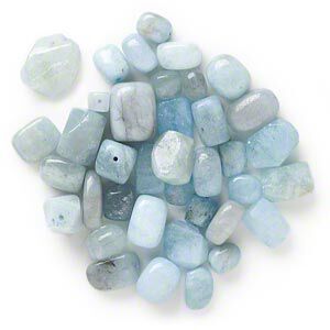Aquamarine 1pkg1, nugget bead 1/4 lb mix small to medium