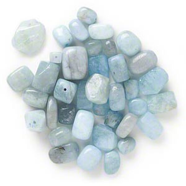 Aquamarine 1pkg1, nugget bead 1/4 lb mix small to medium image number 0