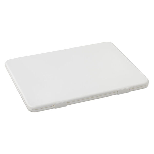Organizer, The Bead Buddy® Design Save 'n Go!™, plastic / paper / foam, white / black / tan, 15 x 3/4 x 12 inches with bead tray. Sold individually. image number 1