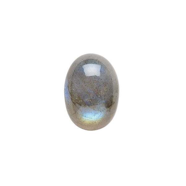 Cabochon, labradorite (natural), 18x13mm hand-cut calibrated oval, A- grade, Mohs hardness 6 to 6-1/2. Sold individually. image number 0