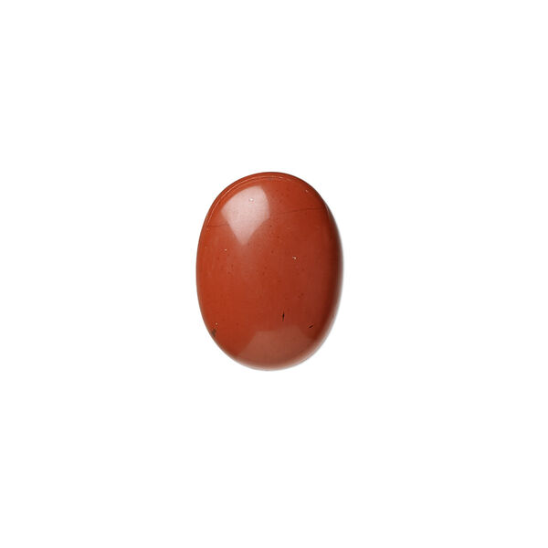 Cabochon, red jasper (natural), 16x12mm calibrated oval, B grade, Mohs hardness 6-1/2 to 7. Sold per pkg of 6. image number 0
