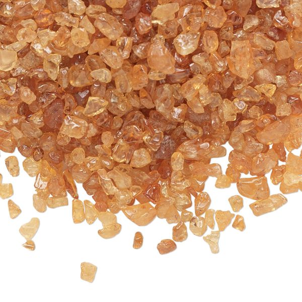 Spessartite garnet 1pkg1, undrilled inlay chip natural 1 oz mini image number 0