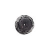 Jet 1pkg1, hand-carved oval bead natural 29x16mm image number 1
