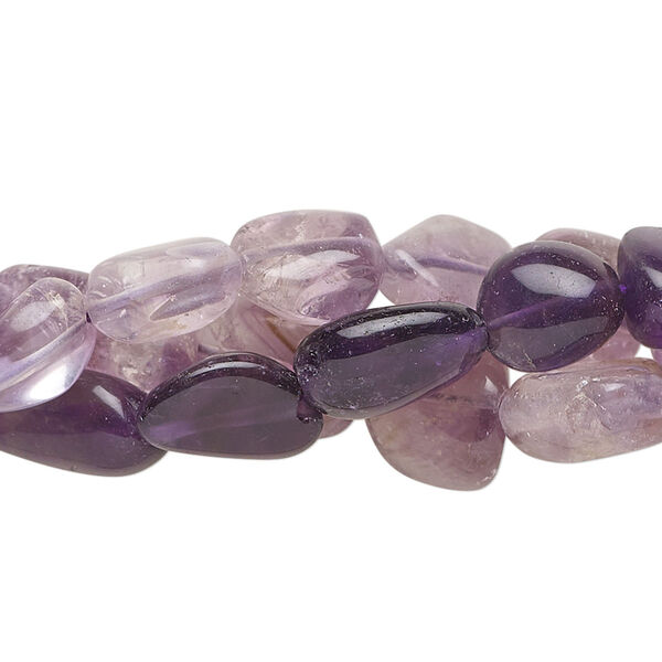 Amethyst 1pkg3, hand-cut nugget bead C- grade, 14 inch mix small image number 0