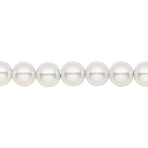 Hemalyke™ 1pkg1, pearlescent round bead 15.5-16 inch 8mm