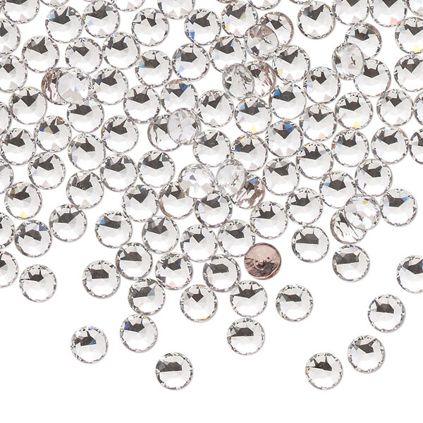 Round stone 144pk crystal foil back, Crystal Passions® hotfix 4mm light round PP31 1098 image number 0