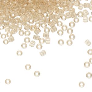 Seed bead, TOHO BEADS®, glass, pkg/50g, #8 round, transparent rosaline (TR-08-11).