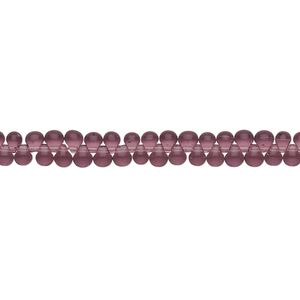 Seed bead, Miyuki, glass, pkg/10g, 3.3x2.8mm mini fringe, transparent lavender, (DP-142).