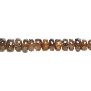 Andalusite 1pkg1, hand-cut rondelle bead natural 17 inch graduated 4x2mm-7x5mm