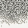 Seed bead, Preciosa Ornela Czech glass, 1pkg50g, 2.0-2.2mm rocaille, opaque matte terra dyed moonstone chalkwhite (06442) image number 0