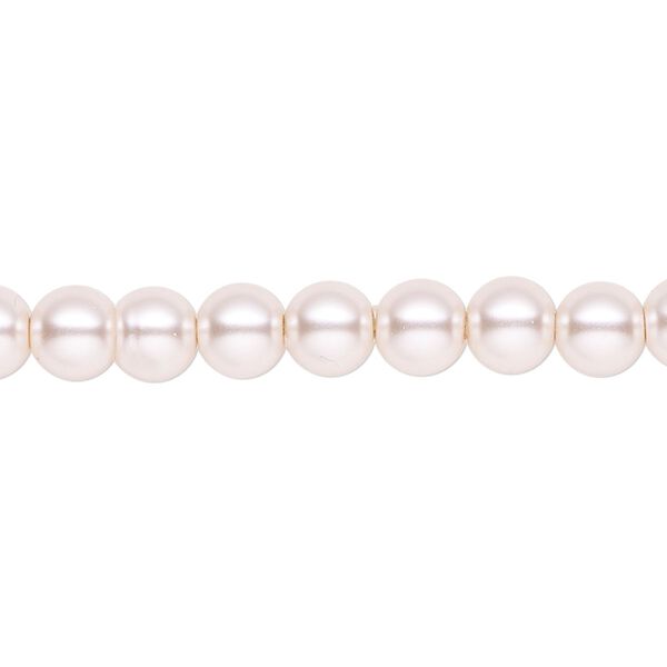 Pearl 2pk light pink, Celestial Crystal® 6mm round 15.5-16 inch image number 0