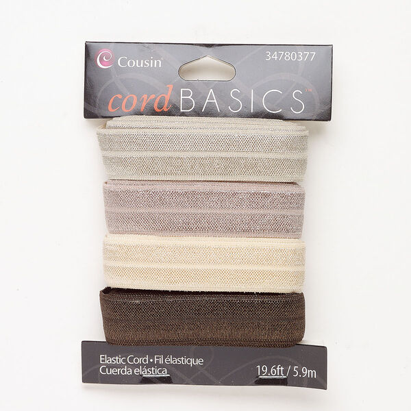 Elastic 1pkg4, flat cord assortment 5.9m 16mm image number 0