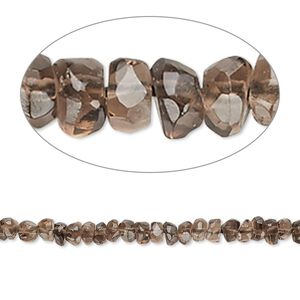 Smoky quartz 1pkg1, hand-cut tumbled faceted rondelle bead 13 inch 3x2mm-4x3mm
