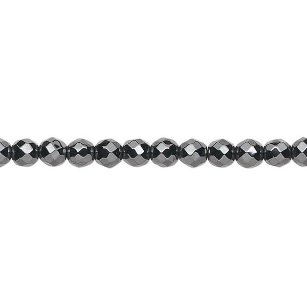 Hemalyke™ 1pkg1, faceted round bead 15.5-16 inch 4mm image number 0