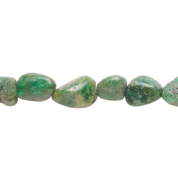 Turquoise 1pkg1, pebble bead 15 inch large image number 0