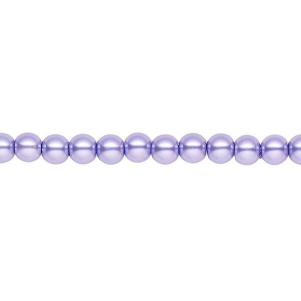 Pearl 2pk violet, Celestial Crystal® 4mm round 15.5-16 inch image number 0