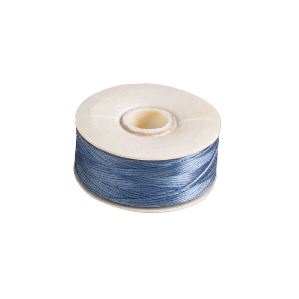 Thread, Nymo®, nylon, royal blue, size B. Sold per 72-yard bobbin. image number 0