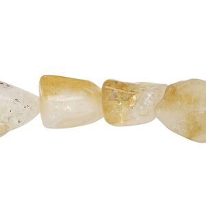 Citrine 1pkg1, nugget bead 14 inch medium