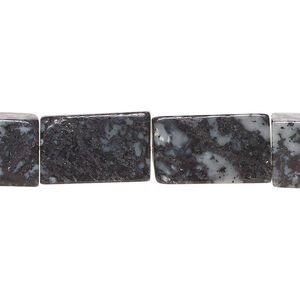 Picasso marble 1pkg1, flat rectangle bead natural, 15 inch 15x10mm-18x12mm