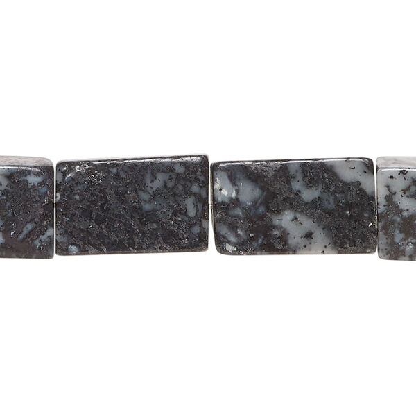 Picasso marble 1pkg1, flat rectangle bead natural, 15 inch 15x10mm-18x12mm image number 0