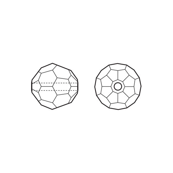 Bead 1pkg120 crystal urban grey, Crystal Passions&reg; 6mm round 5000 image number 1
