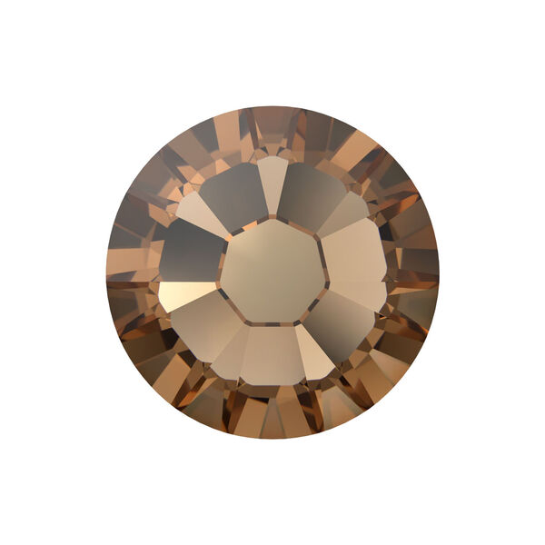 Flat back 1pkg1440 light smoked topaz foil back, Swarovski® ReCreated™, 1.7-1.9mm rose round SS5 2058 image number 0