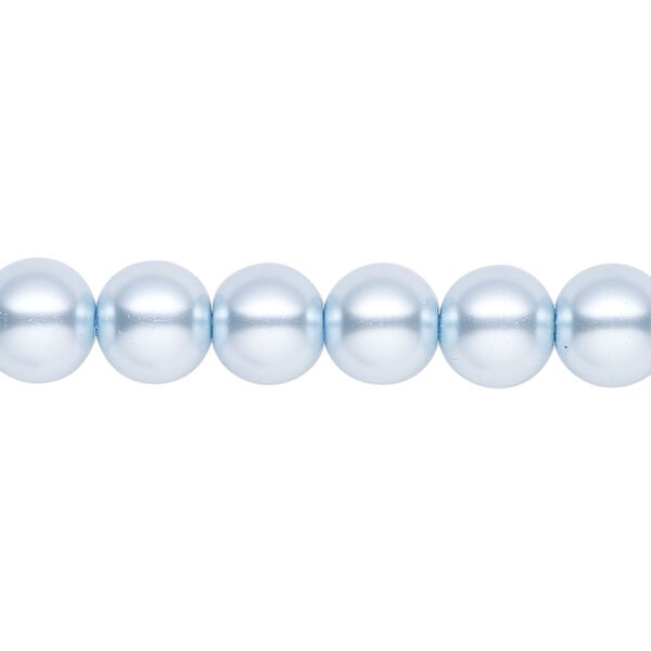 Pearl 1pk light blue, Celestial Crystal&reg; 8mm round 15.5-16 inch image number 0