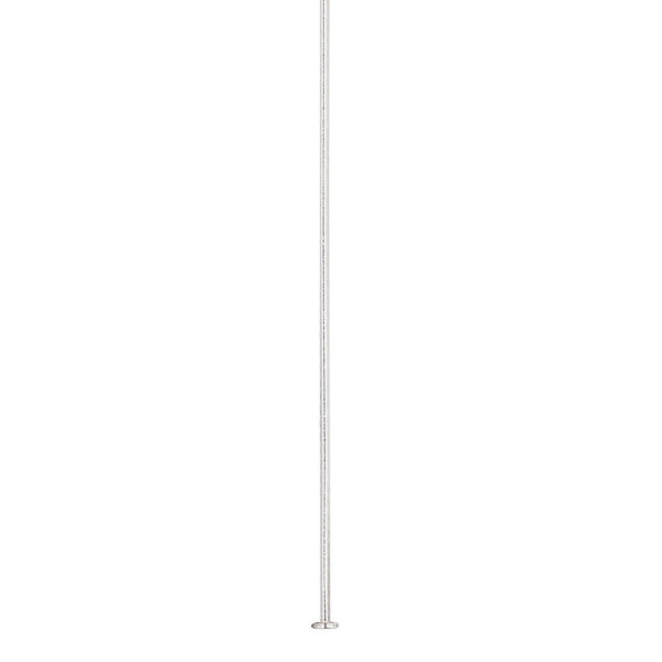 Head pin, sterling silver, 2 inches, 22 gauge. Sold per pkg of 10. image number 0