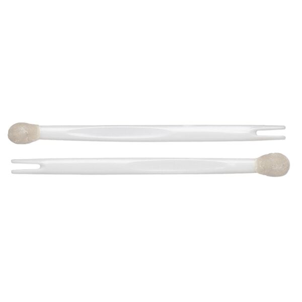 Embellishment positioner, acrylic and beeswax, white, 5 inches. Sold per 2-piece set. image number 0