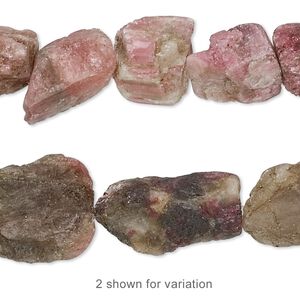 Multi-tourmaline 1pkg1, rough nugget bead natural 8 inch medium