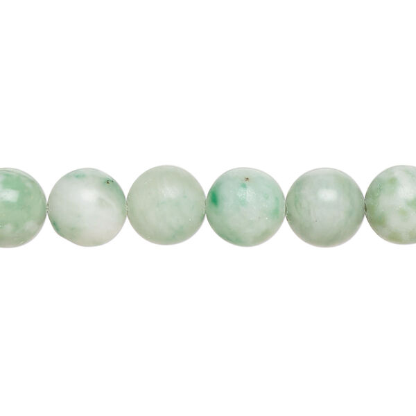 Ching hai "jade" 1pkg1, round bead natural C grade, 15 inch 7-9mm image number 0
