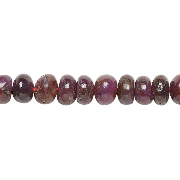 Multi-sapphire 1pkg1, hand-cut rondelle bead 14 inch 7x4mm-9x6mm image number 0