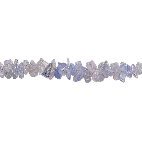 Bead, tanzanite (heated), shaded, small chip. Mohs hardness 6 to 7. Sold per 34-inch strand. image number 0